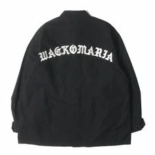 WACKO MARIA Shirt Black Size: SizeM 24SS Arch Logo Embroidery Ripstop