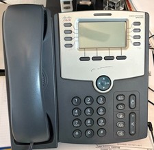 Cisco SPA508G 8-Line VoIP IP Business Phone Tested w/ Adapter & Handset