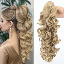 Hair Extensions Long Wavy Curly Ponytail Synthetic Pony Tail Hairpiece  Daily