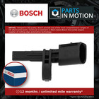 ABS Sensor fits VW GOLF 03 to 17 Wheel Speed Bosch WHT003856 7H0927804 Quality