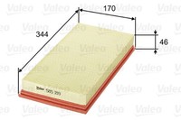 Valeo Luftfilter 585189 Filtereinsatz FüR 645 V40 644 Carisma Star Volvo S40 1