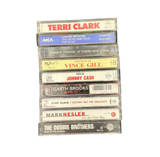 Lot 9 VTG Country Southern Rock Cassette Tapes 1990s Untested AS IS Lynyrd Garth