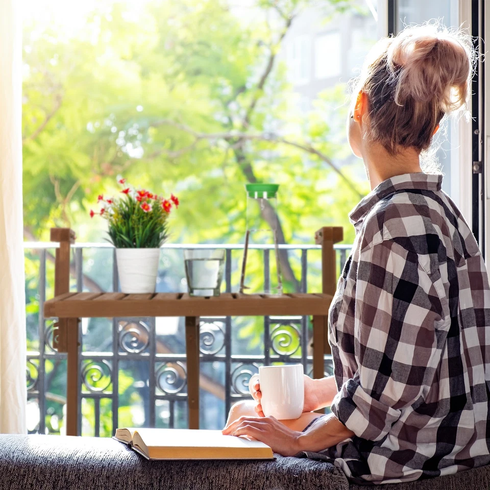 Balkontisch klappbar Balkonklapptisch Hängetisch für Balkon platzsparend - Bild 3 von 4