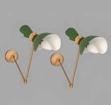 Coppia di lampade da parete con braccio oscillante regolabile - Applique...