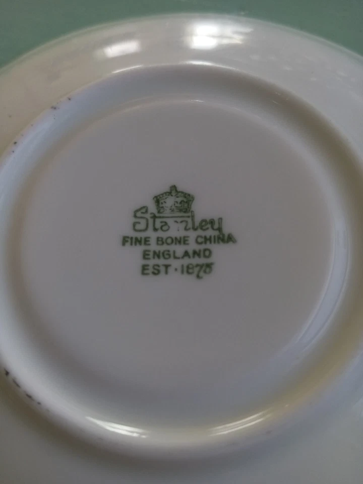 Stanley Fine Bone China England Est - 1875 Floral 6" Platillo Repuesto Foto 4 de 4