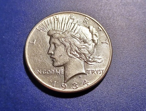 Nice AU 1934-P U.S. Peace Dollar