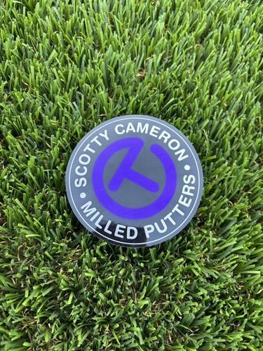 SCOTTY CAMERON Circle T Sticker Large Diameter 8cm PURPLE / WHITE