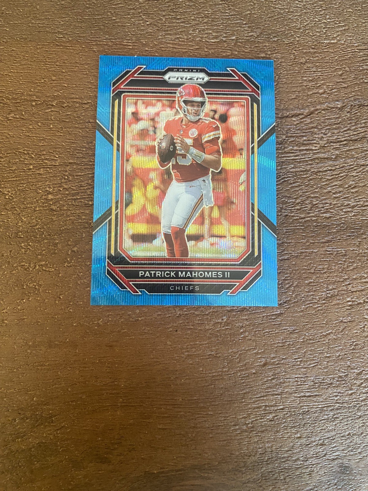 2022 Panini Prizm Blue Wave Prizm /199 Patrick Mahomes II #139 CHIEFS