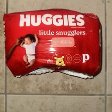Huggies Little Snugglers Diapers Gentle Skin Protection 30 Count preemie's