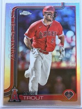 2025 Topps Chrome - Mike Trout #100 Refractor LA Angels Baseball Card