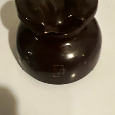 Brown Glass Electrical Insulator - Victor