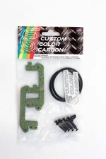 Team Associated RC10 RC10T DS  Green Carbon Fiber LiPo shorty battery mount