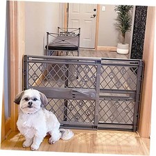 MYPET North States Paws 40" Portable Pet Gate: Expands  Locks in Fieldstone