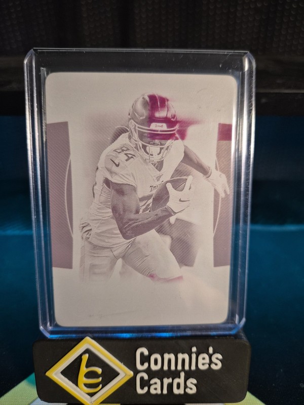 2019 NFL National Treasures Corey Davis Printing Plate 1/1
