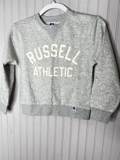 Russell Athletic Sweatshirt Girls Medium Crewneck Pullover Arch Over Top