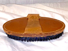 Vintage Equestrian Leather Brush Warranted All Bristles 118