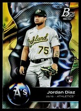 Jordan Diaz 2023 Bowman Platinum Ice Foil #27 RC Oakland Athletics