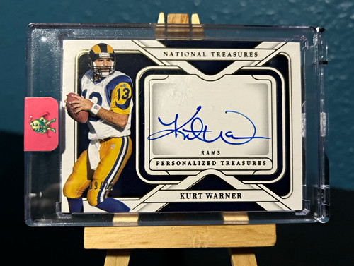 Kurt Warner #10 2024 Panini National Treasures Personalized Autograph card