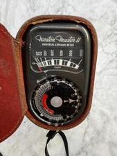 Weston Master II Universal Exposure Light Meter Model 735 Vintage w/Leather Case