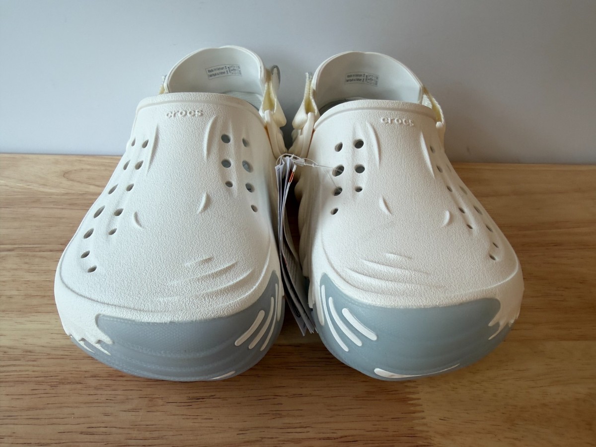 Crocs Echo Icey Ro Clog Bone White Blue Translucent Sole  display picture 1