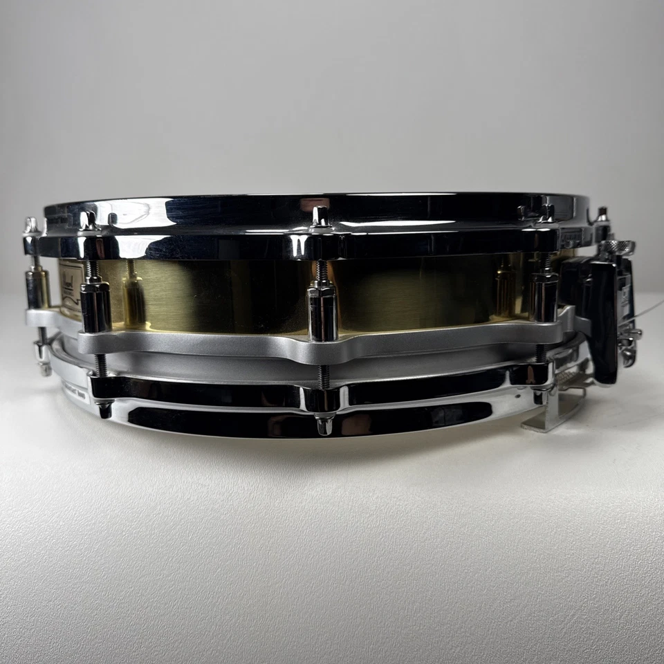 Tambor Piccolo de latón flotante sin perlas 14"x3,5" hecho en Taiwán Foto 3 de 4