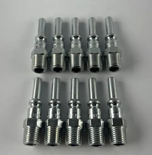 Milton 791 L-Style Air Hose Plug 1/4” MNPT Steel Pack of 10 thumbnail 1