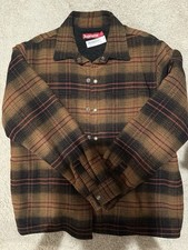 Supreme Lined Flannel Snap Shirt FW23 Brown/Black, Size M