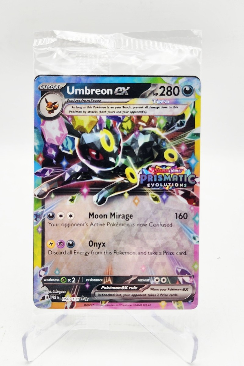 Umbreon EX 280 HP ポケモンカード Umbreon ex 60/131 Stamped Pokemon Prismatic Evolutions Promo