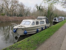 Photo A3 Motorboat "Pegasus XV" on Paddington Arm canal Kensal Town  c2016
