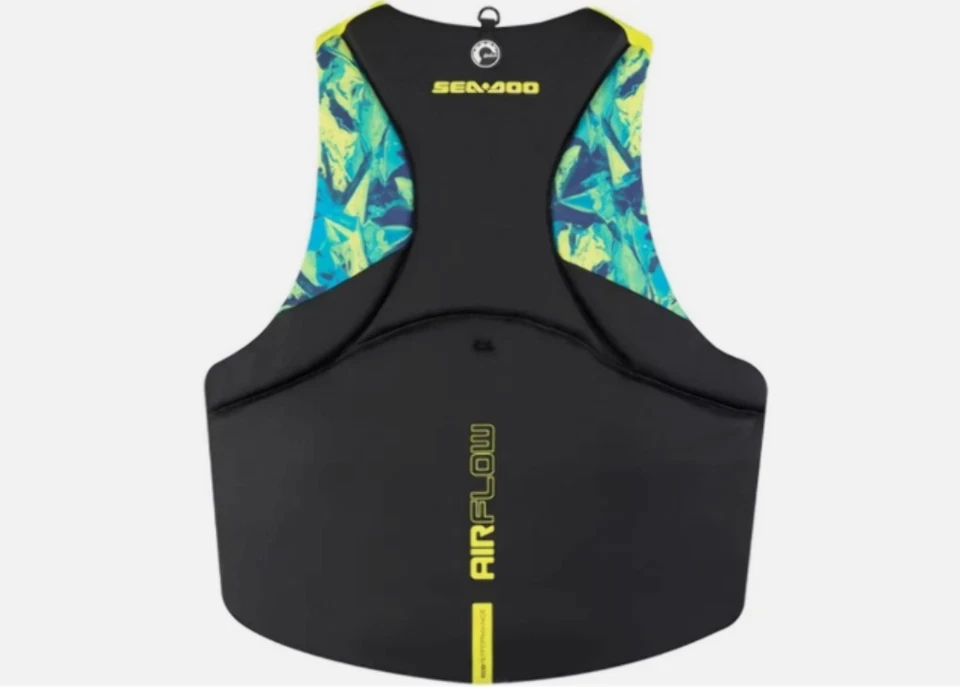 Sea-Doo Airflow Mens PFD Life Jacket SIZE MENS 3X-LARGE HI-VIS YELLOW 2859661626 - Image 2 of 4