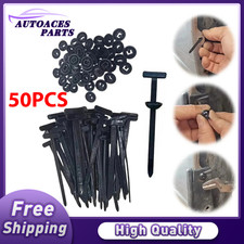 50x Hebilla de amarre de cable de nailon para automóvil resistente autobloqueante soporte de amarre con cremallera para Audi