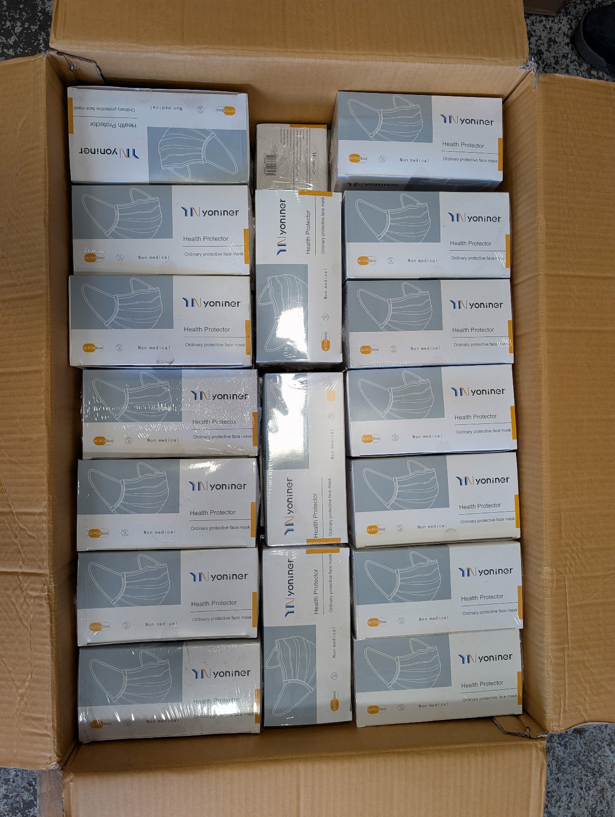 Bulk Face Masks Job Lot – 2600pcs (52 x 50) Blue Disposable Masks – NON MEDICAL