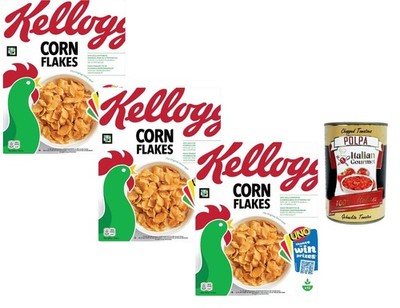 Mais Cornflakes Frühstücksflocken 3x375g knusprig Familienpackung +Polpa