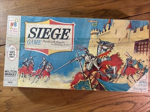 Vintage 1966 Siege Game Complete Milton Bradley Knights