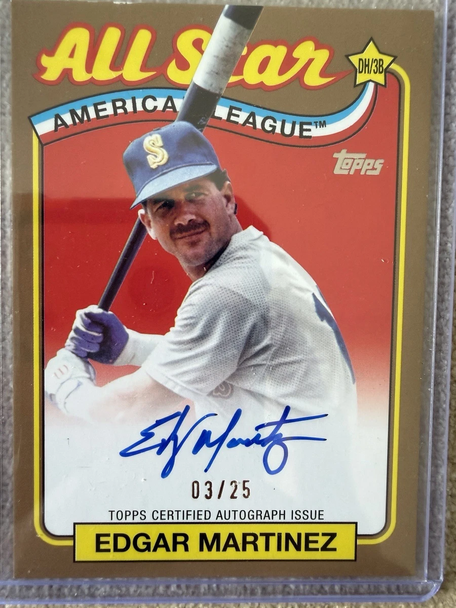Edgar Martinez Baseball Serial Numbered Sports Trading Cards