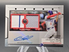 Christopher Morel 2024 Topps Museum Collection Dual Patch Auto #ed /299