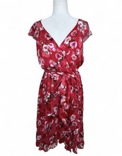 NWT Elie Tahari Floral Velvet Burnout Midi Dress. Size 14