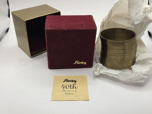 Vintage Slinky 40th Anniversary Commemorative Edition Limited Edition w/ COA Box