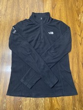 The North Face Women  s 1/4 Zip Fleece Pullover Black Size M CARTEK Engineering