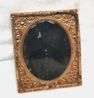 1860's Union Soldier Civil War Tintype Photograph Brass Frame