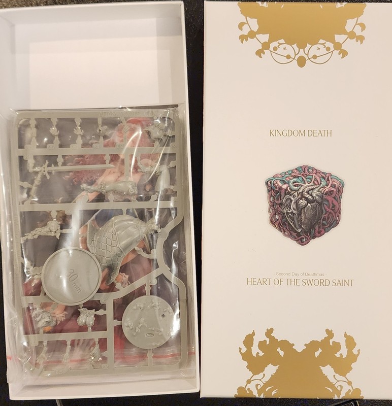 Kingdom Death. Deathmas Percival. Heart of the sword Saint. No gameplay content 