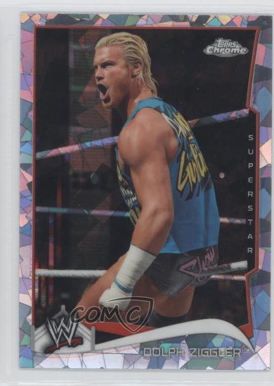 2014 Topps Chrome WWE Atomic Refractor Dolph Ziggler #18 0c2