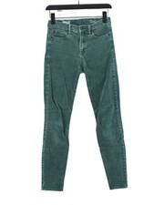 Gap Women's Jeans W 26 in Green Cotton with Elastane, Polyester Skinny