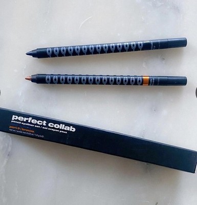 Beauty for Certain Perfect Collab Pencil Eyeliner Set NAVY + BRONZE New in Box