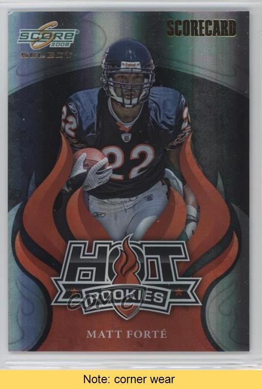 2008 Score Select Hot Rookies Scorecard 57/100 Matt Forte #HR-21 RC READ 0b5