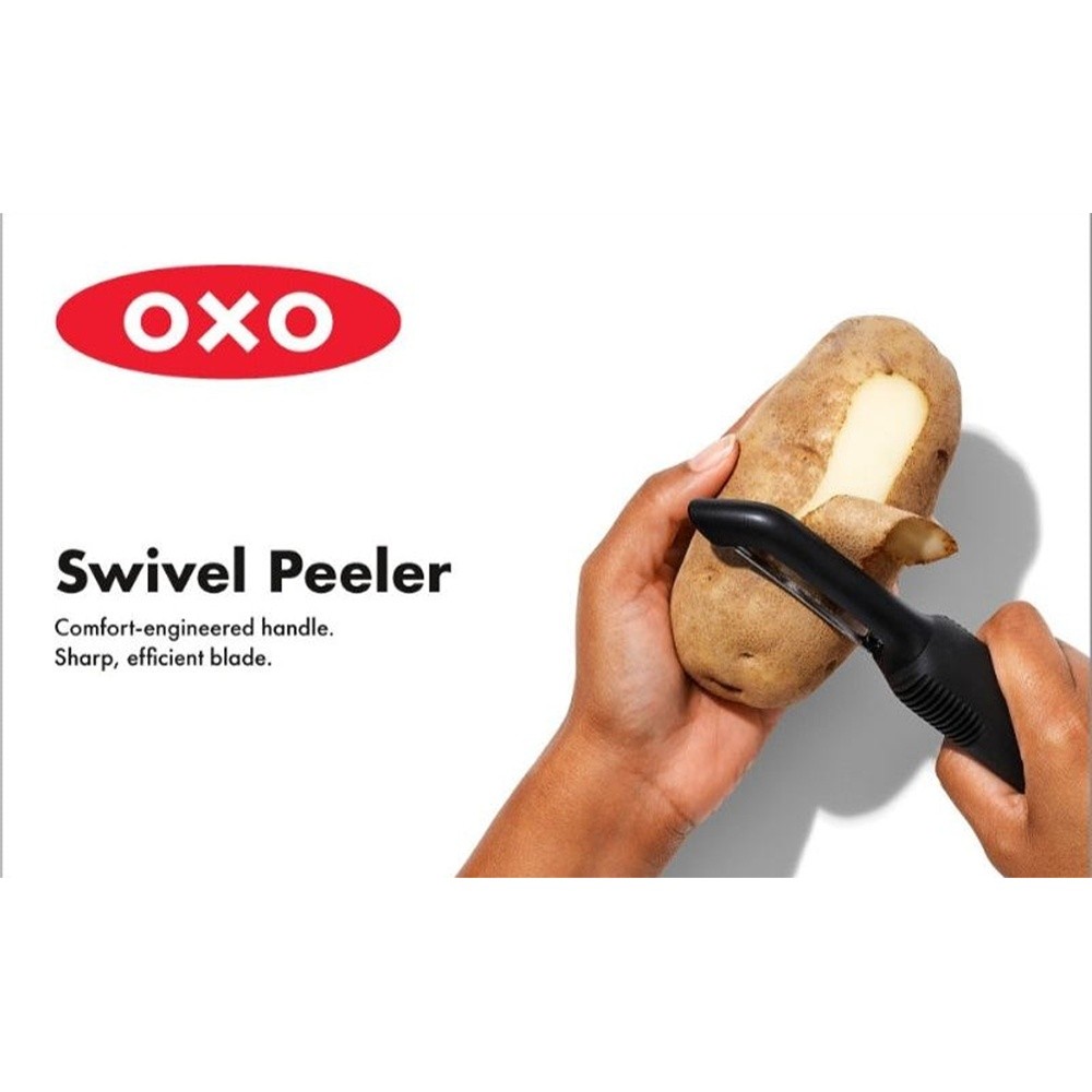 Oxo Good Grips Swivel Peeler Kitchen/Cooking Food Fruit/Vegetable Slicer Black — image 3
