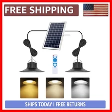 Elegant Solar Pendant Lights - Dimmable LED with Remote Control for Indoor & ...