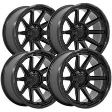Set Of 4 Fuel Fc887 Circuit 20x10 6x135 -18mm Matte Black Wheels Rims 20 Inch