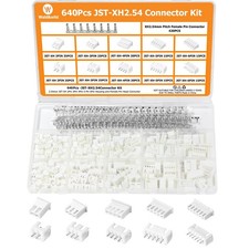 640 PCS JST Connector Kit Adapter Cable Terminal Set 26 Pin XH 2.54mm