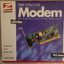 Zoom 56K V.92/V.90 PCI Modem Card Model 3030 for Windows, 1 Port RJ-11